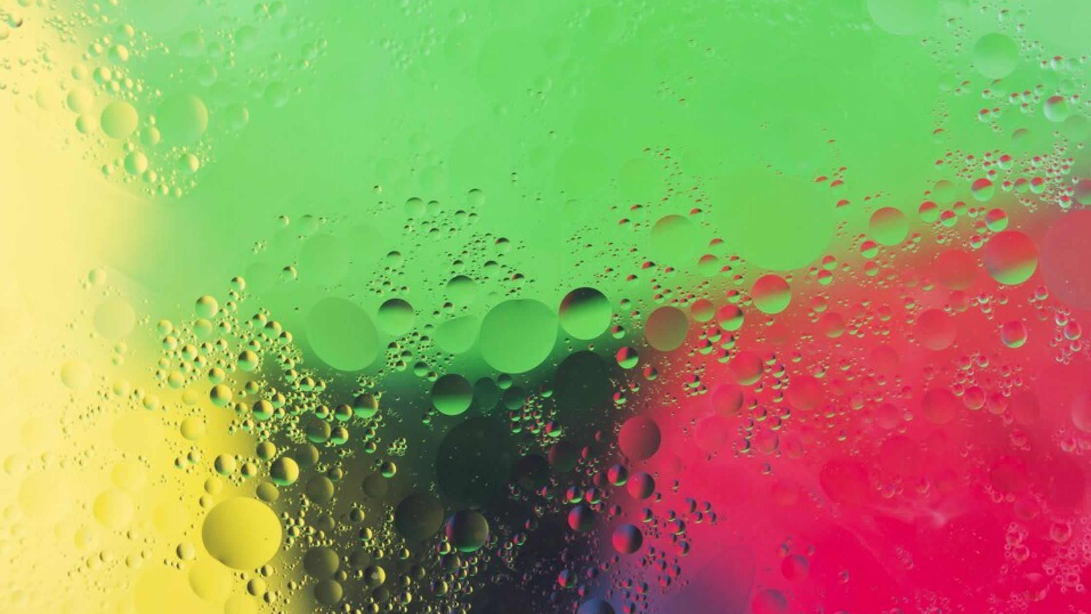 Bubbles over the colourful watercolour background