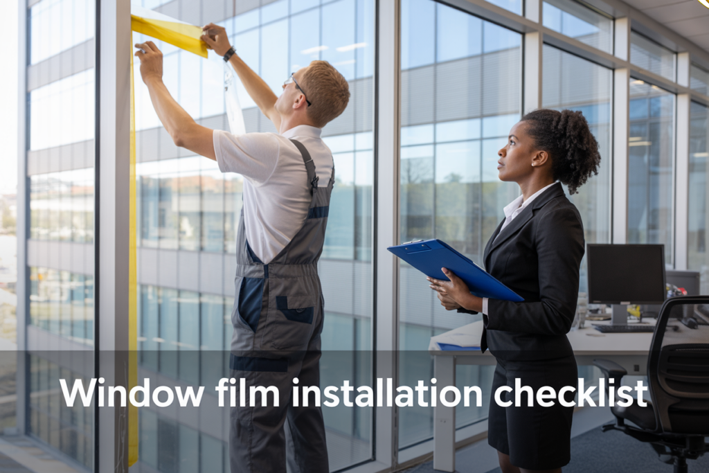 Commercial Window Film Installation Checklist for Offices